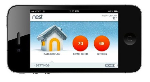 Nest Thermostat iPhone app