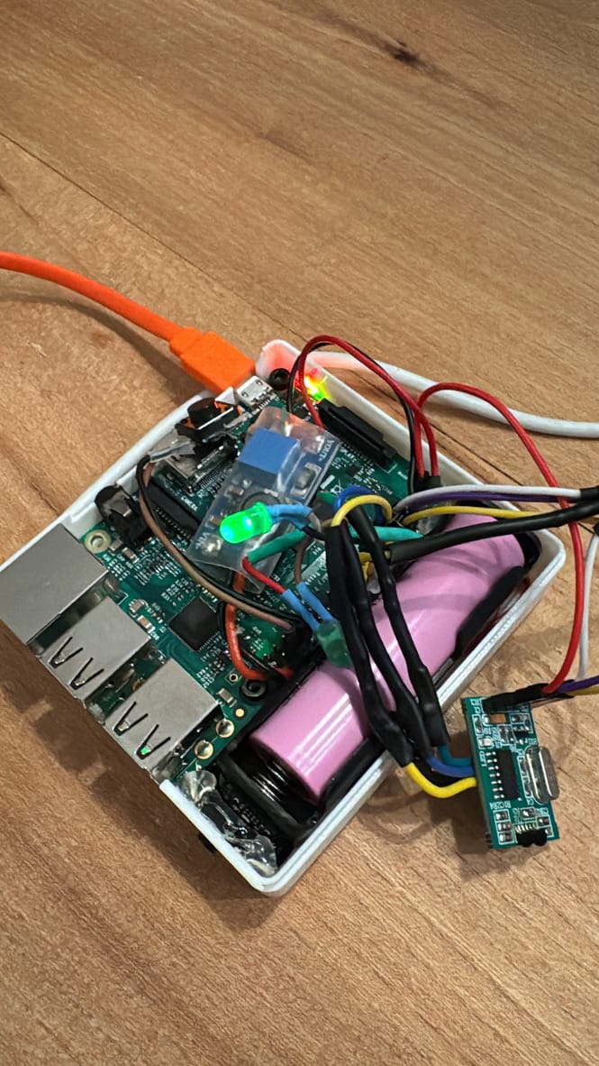 Inside the hand-built RetroModem prototype