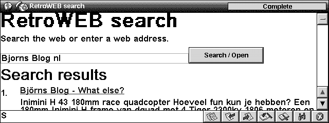 RetroWEB search results for Bjorns Blog on the Psion